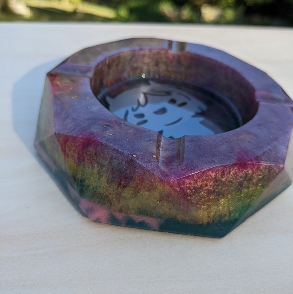 Devil Girl Sage Burn Bowl or Ashtray Handmade Resin Art Cute Goth Witchy - Picture 7 of 12